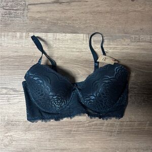 Lace Women's Bra - Dark Blue